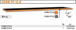 Pracovní deska na dílenský stůl Beta racing C55 do syst. C55, 2,8M, C55BO-PT/2.8