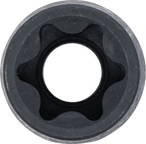 E24 Rázová hlavice 1/2" , obrácený Torx E24 kovanný, ořech obrácený Torx E24  KČERNÝ KOVANÝ NA UTAHOVÁK 1/2"