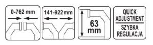 Svěrka truhlářská jednoruční rychloupínací 750mm 