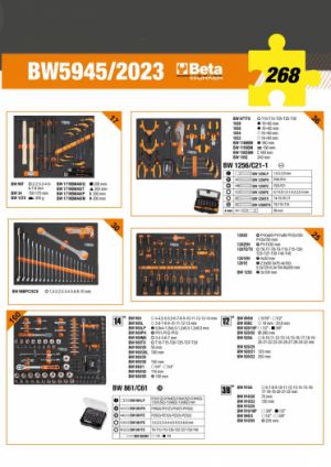 Sestava dílenského nábytku C45PRO X/W se sadou 268ks nářadí BW 5945/2023 ZDARMA, profesionální ponk do dílny s nářadím 