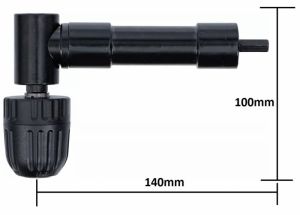 sklíčidlo úhlové s rychloupínáním na vrtačku pro vrtáky 0,8-10mm, úhlový nástavec na vrtačku malý do 10mm 