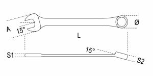 Očkoplochý klíč BETA 6-21mm plastový modul do dílenského vozíku,sada očkoplochých klíčů Beta 42 6-21mm, klíče v sadě do dílenského servisního vozíku, sada očkoplochých klíčů Beta T18