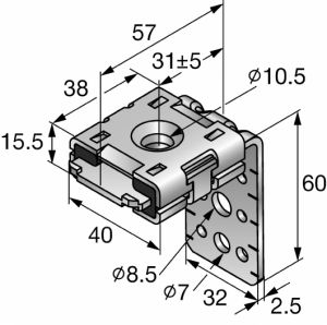 MAC W60 montážní úhelník: HILTI  MVA-LP 60 411500